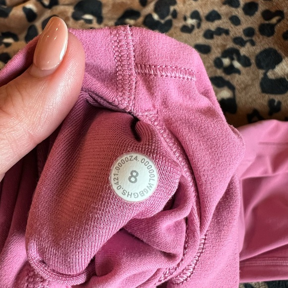 Lululemon align leggings size 8 double lined cropped - Picture 3 of 8